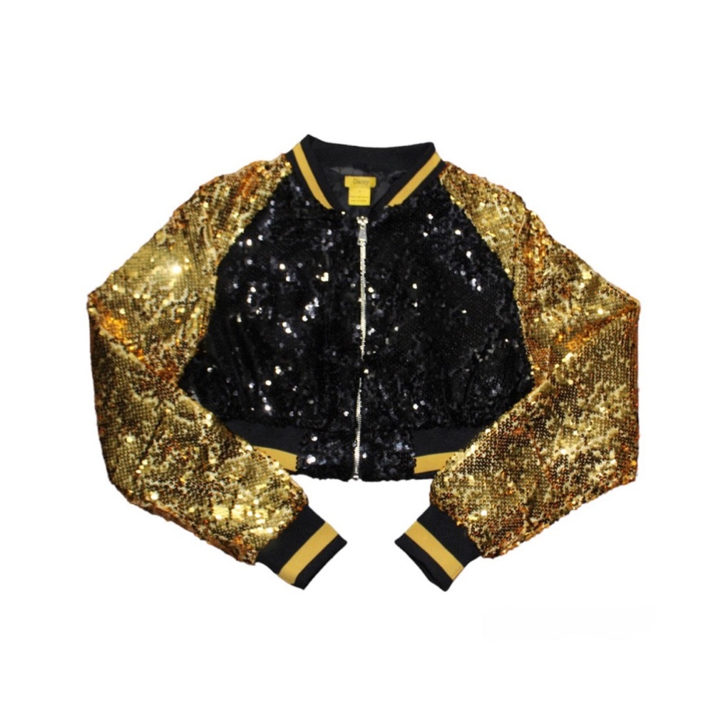 Black & Gold Sequin Jacket